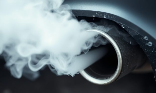 Biały dym z wydechu – przyczyny: para wodna, LPG i usterki silnika (diesel, uszczelka pod głowicą)